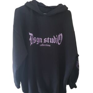 🌸Boohoo Dsgn Studio Collection Black Hoodie